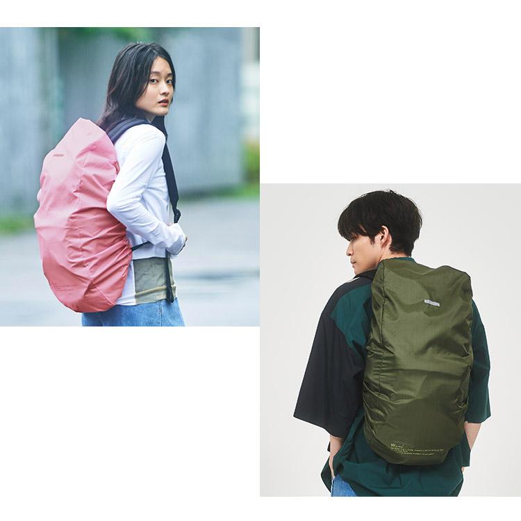 Wpc. 【Wpc.】パッカブルバッグパックカバー リュックカバー 防水カバー レインカバー 自転車カゴカバー - 画像 (8)