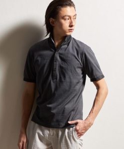 バーズアイシルケットイタリアンカラーポロシャツ