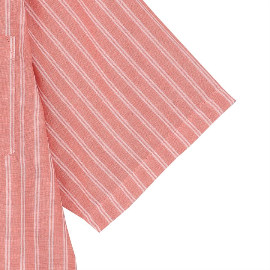 【Pitta Re:)】 Wガーゼ ボタンダウン衿 綿100% 半袖シャツ - 画像 (6)