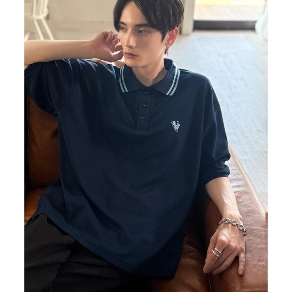 「洗練を纏う、上質な日常。」刺繍入りハイクオリティダブルフェイス素材ポロシャツ - 画像 (3)