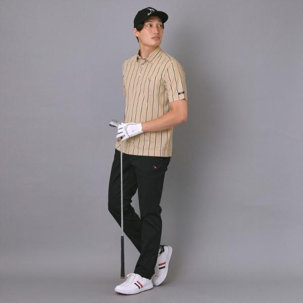 adabat 【新レーベル ADABAT NAVY】吸水速乾UVカット ワインシャンブレーストライプポロシャツ - 画像 (5)