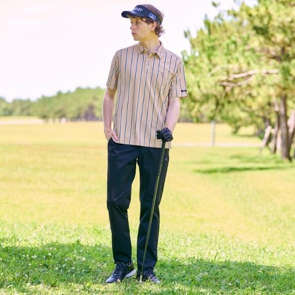 adabat 【新レーベル ADABAT NAVY】吸水速乾UVカット ワインシャンブレーストライプポロシャツ - 画像 (8)