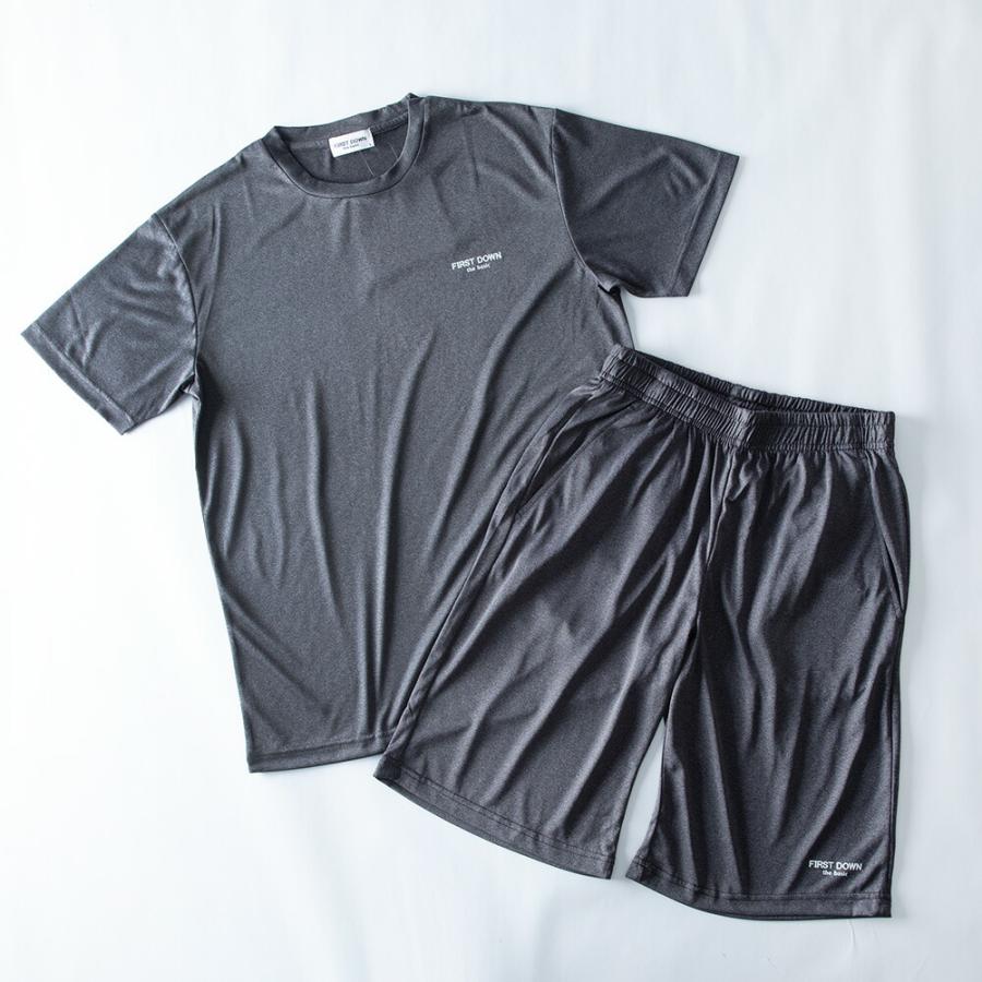 セットアップ メンズ 冷感 上下セット 部屋着 ルームウェア tシャツ 半袖 ストレッチ 吸水速乾 - 画像 (7)