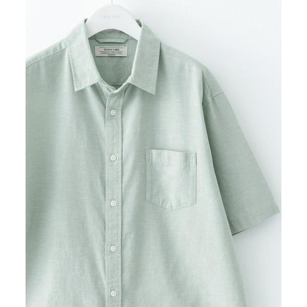 『吸水速乾/接触冷感』リネン混ハーフスリーブシャツ