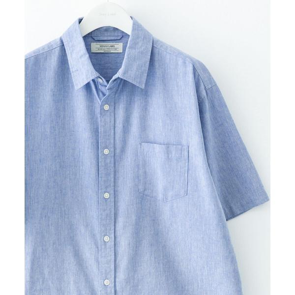 『吸水速乾/接触冷感』リネン混ハーフスリーブシャツ - 画像 (2)