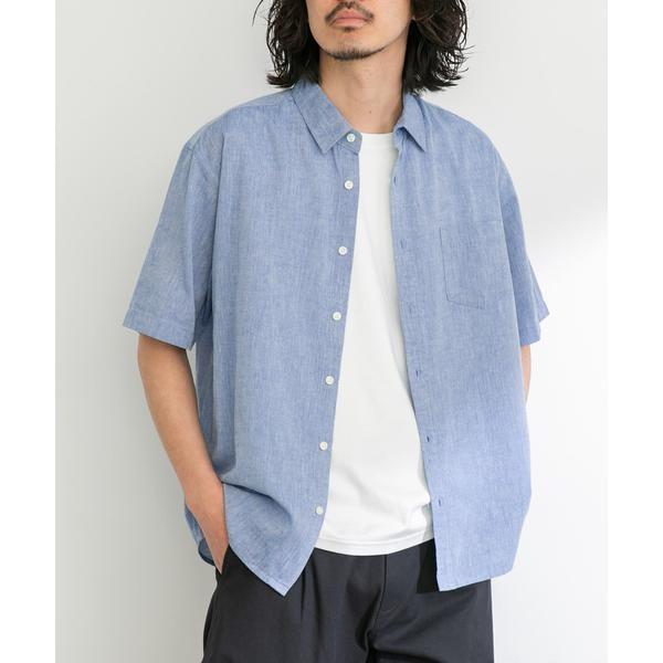 『吸水速乾/接触冷感』リネン混ハーフスリーブシャツ - 画像 (6)
