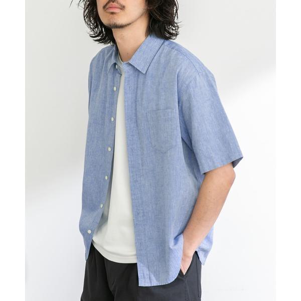 『吸水速乾/接触冷感』リネン混ハーフスリーブシャツ - 画像 (7)