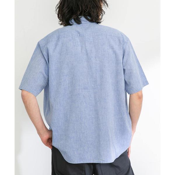 『吸水速乾/接触冷感』リネン混ハーフスリーブシャツ - 画像 (8)