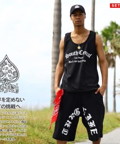 ACEFLAG ACE FLAG 上下セット 半袖 Tシャツ ハーフパンツ 大きいサイズ エースフラッグ セットアップ South Central サウスセントラル THUG LIFE サグライフ 2Pac b系