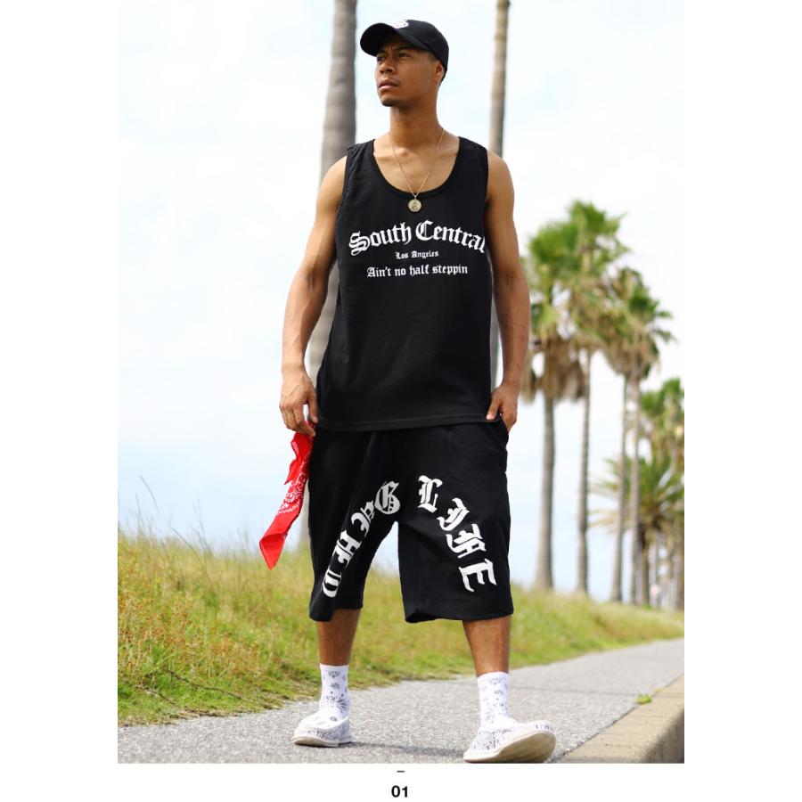 ACEFLAG ACE FLAG 上下セット 半袖 Tシャツ ハーフパンツ 大きいサイズ エースフラッグ セットアップ South Central サウスセントラル THUG LIFE サグライフ 2Pac b系 - 画像 (4)