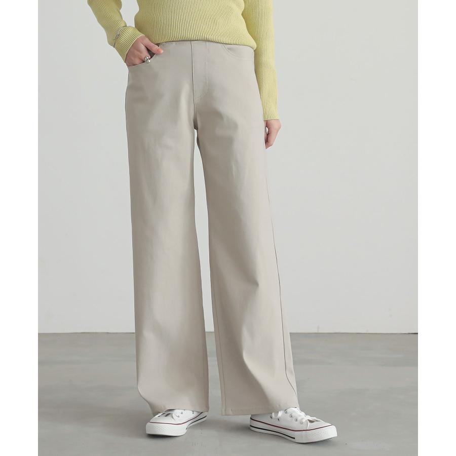 osharewalker ワイドパンツ レディース 50代 ボトムス ストレート ストレッチUV 丈長め 吸水速乾 フレキシン 返品交換不可 「期間限定送料無料」「メール便可」「10」 - 画像 (2)