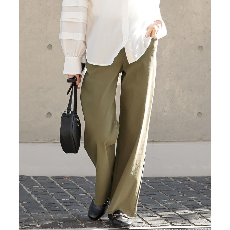 osharewalker ワイドパンツ レディース 50代 ボトムス ストレート ストレッチUV 丈長め 吸水速乾 フレキシン 返品交換不可 「期間限定送料無料」「メール便可」「10」 - 画像 (4)