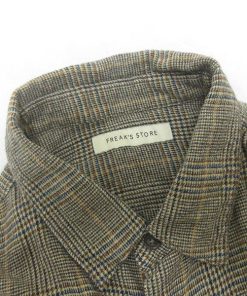 D■フリークスストア/FREAK'S STORE チェック柄 長袖シャツ【M】茶/MENS/138【中古】■