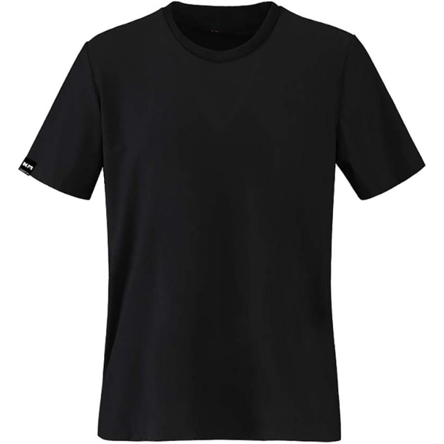吸汗速乾 スポーツ tシャツ メンズ 汗対策 抗菌消臭 無地 インナーシャツ( ブラック, 3L)