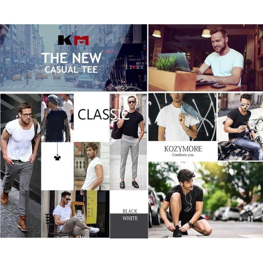 吸汗速乾 スポーツ tシャツ メンズ 汗対策 抗菌消臭 無地 インナーシャツ( ブラック, 3L) - 画像 (7)