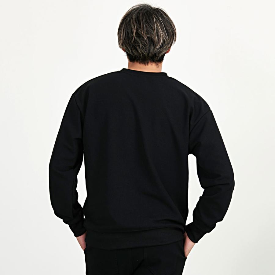 Disney ミッキー トレーナー メンズ DISNEY スウェット 大きいサイズ プルオーバー クルーネック ブランド 黒 - 画像 (7)