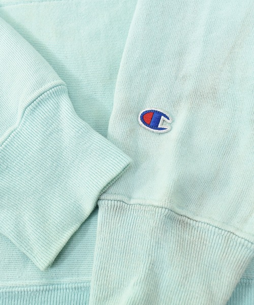 Champion パーカー 「ヴィンテージ古着」Y2K / チャンピオン リバースウィーブ ロゴ 刺繍 プルオーバーパーカー メンズ レディース - 画像 (6)