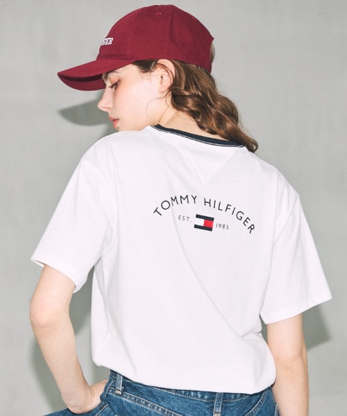 TOMMY HILFIGER tシャツ 「オンライン限定」「ユニセックス」トミーヒルフィガー80SリンガーTシャツ メンズ レディース - 画像 (6)