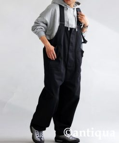antiqua サロペット オーバーオール 綿100％ミリタリーサロペット レディース メンズ