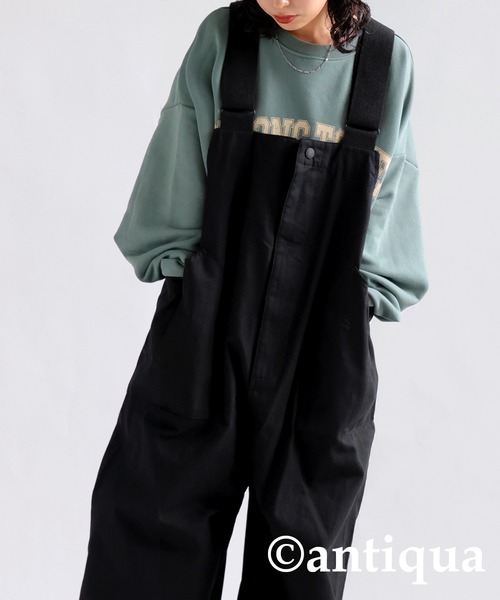antiqua サロペット オーバーオール 綿100%ミリタリーサロペット レディース メンズ - 画像 (7)