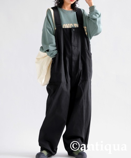 antiqua サロペット オーバーオール 綿100%ミリタリーサロペット レディース メンズ - 画像 (6)