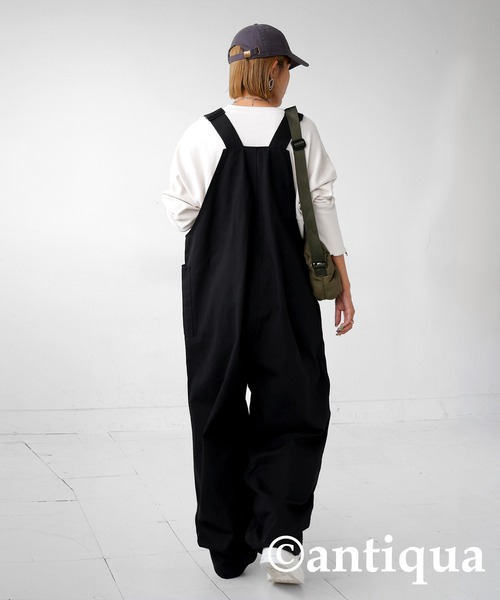 antiqua サロペット オーバーオール 綿100%ミリタリーサロペット レディース メンズ - 画像 (5)