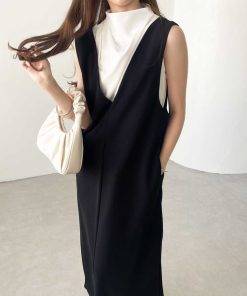 GeeRA ジャンパースカート 春にぴったり！楽ちん！ストレッチ前後2WAYジャンパースカート