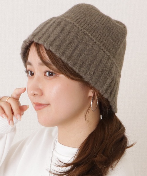 Lace Ladies 帽子 ハット ケーブル柄ベーシックニットバケットハット レディース - 画像 (8)