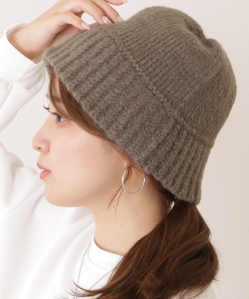 Lace Ladies 帽子 ハット ケーブル柄ベーシックニットバケットハット レディース - 画像 (7)