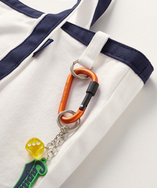 MONO-MART トートバッグ 「retock's」配色グローサリーバッグ ヴィンテージライクゴールドDカン付 キャンバスビッグトート レディース メンズ - 画像 (4)