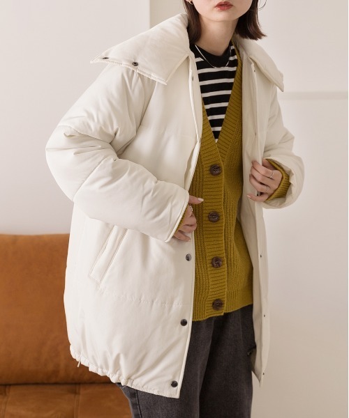 ad thie ダウンコート ダウンジャケット スタンドカラー エコダウンコート レディース - 画像 (9)