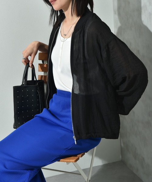 INTERPLANET ブルゾン アウター Eボイルブルゾン レディース