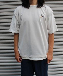 Disney tシャツ 「DISNEY/ディズニー」ミッキーマウス ワンポイント刺繍配色ポンチレイヤードTシャツ メンズ レディース