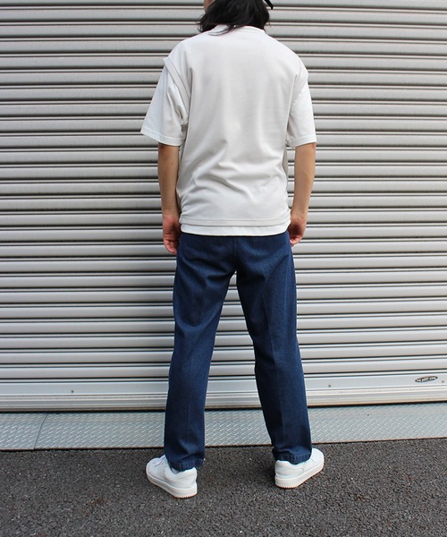 Disney tシャツ 「DISNEY/ディズニー」ミッキーマウス ワンポイント刺繍配色ポンチレイヤードTシャツ メンズ レディース - 画像 (9)