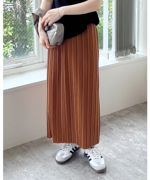 reca スカート 迷わず着れる!大人のロングプリーツスカート - 画像 (4)