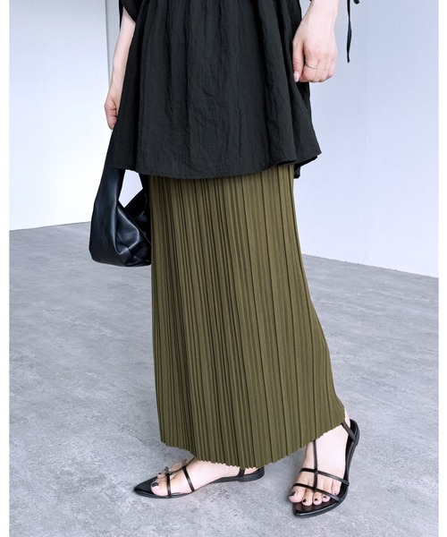 reca スカート 迷わず着れる!大人のロングプリーツスカート - 画像 (6)