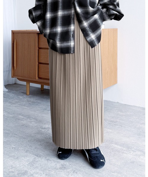 reca スカート 迷わず着れる!大人のロングプリーツスカート - 画像 (5)