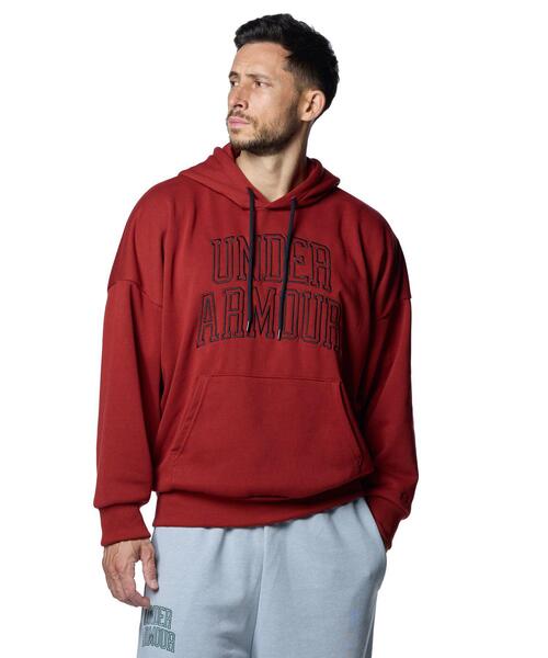 UNDER ARMOUR トレーナー スウェット UAアイコン ヘビーウェイト テリー オーバーサイズ フーディー(トレーニング/メンズ) メンズ - 画像 (2)
