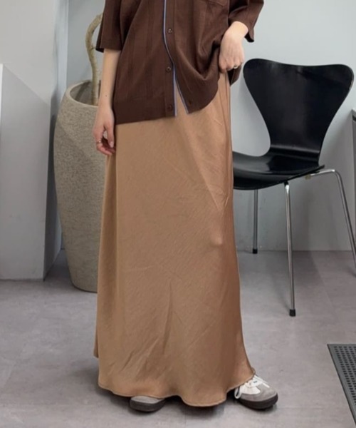 CIAOPANIC TYPY スカート 「華奢見えが叶う」スタイルアップサテンスカート - 画像 (6)