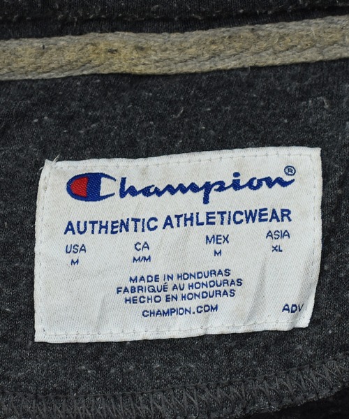 Champion パーカー 「ヴィンテージ古着」Champion 目つき ロゴ刺繍 切り返し スウェットパーカー メンズ レディース - 画像 (9)