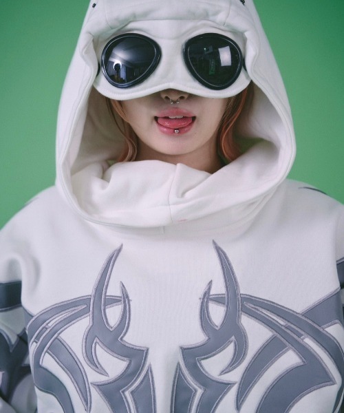 GALFY パーカー 「GALFY」探検メガネ部族パーカー / 「ガルフィー」ロゴ長袖パーカー メンズ レディース - 画像 (9)