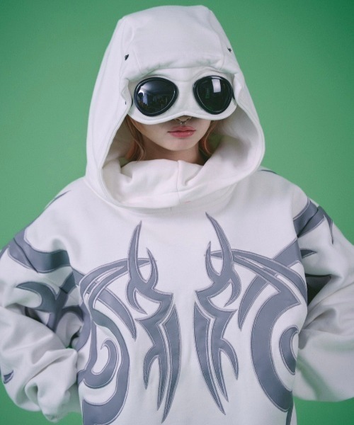 GALFY パーカー 「GALFY」探検メガネ部族パーカー / 「ガルフィー」ロゴ長袖パーカー メンズ レディース - 画像 (8)