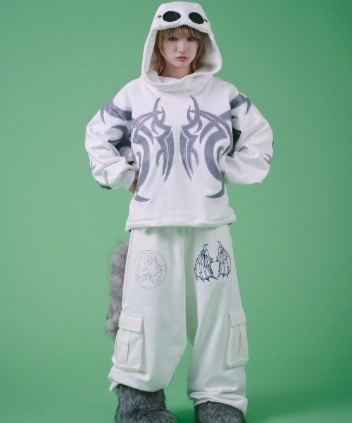 GALFY パーカー 「GALFY」探検メガネ部族パーカー / 「ガルフィー」ロゴ長袖パーカー メンズ レディース - 画像 (4)