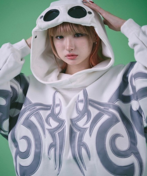 GALFY パーカー 「GALFY」探検メガネ部族パーカー / 「ガルフィー」ロゴ長袖パーカー メンズ レディース - 画像 (7)