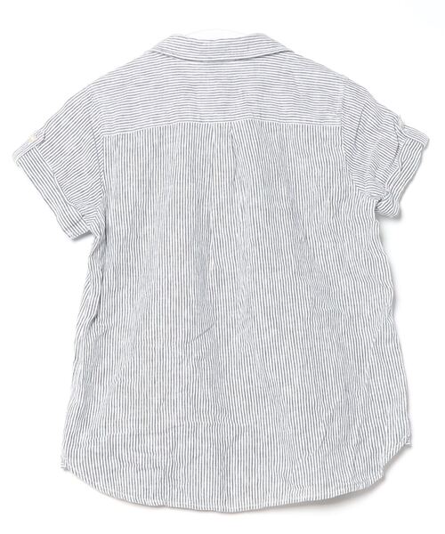 arnold palmer timeless 「arnold timeless」 ストライプ柄半袖シャツ 2 グレー メンズ - 画像 (2)