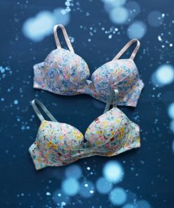 une nana cool ブラジャー MADE WITH LIBERTY FABRIC リボンブラ　胸もとフィットながもち〜動いても、キレイはつづく〜