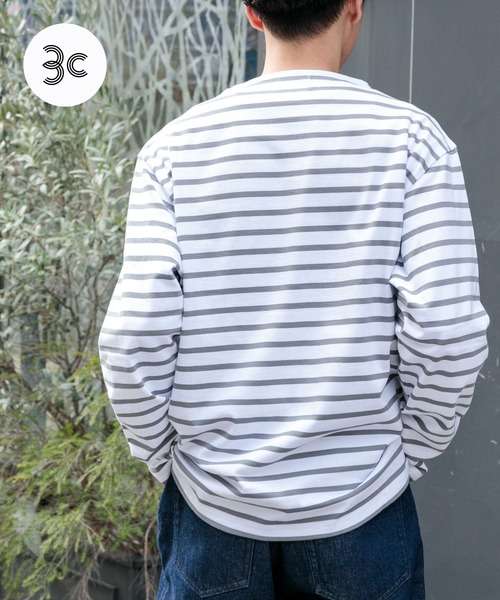 FORK&SPOON tシャツ 「ユニセックス」FORK&SPOON ボートネックボーダー メンズ - 画像 (2)