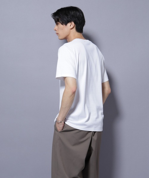 NANO universe tシャツ Anti Soaked(R) 汗染み防止 クルーネック レギュラーシルエットTシャツ メンズ - 画像 (8)