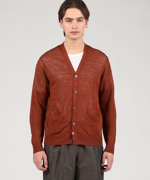 TOMORROWLAND カーディガン tricot ティントリネン Vネックカーディガン メンズ - 画像 (8)