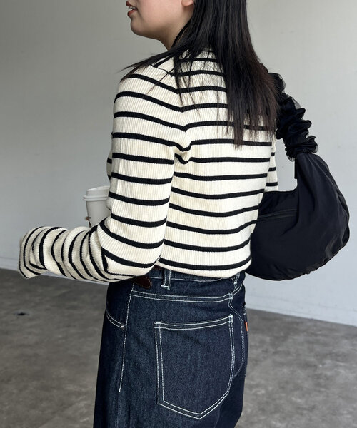 U.S. POLO ASSN. 「U.S. ASSN.」 長袖ニット FREE ネイビー レディース - 画像 (3)